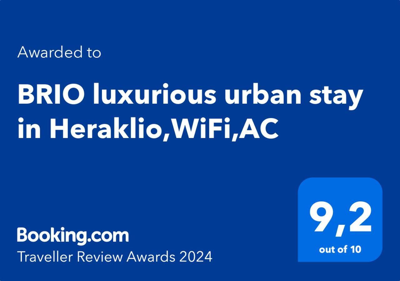 Brio Luxurious Urban Stay In Heraklio,Wifi,Αc Heraklion  Ngoại thất bức ảnh